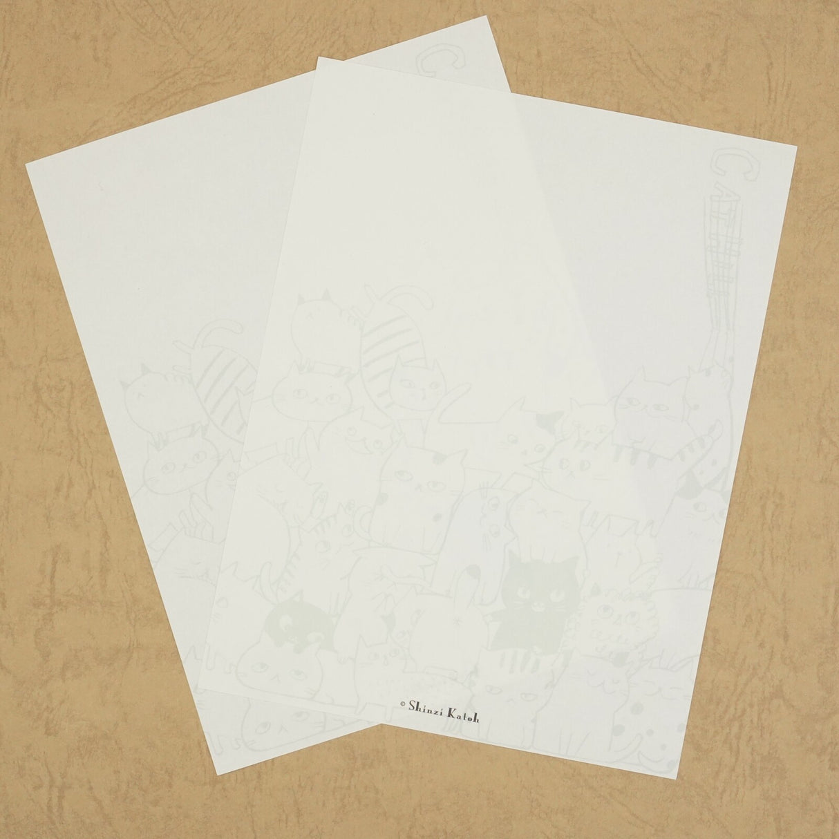 Shinzi Katoh Cat Hill Letter Set - Green