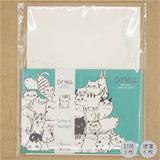 Shinzi Katoh Cat Hill Letter Set - Green