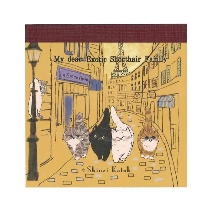 Living with a cozy cat, lazily sleeping, pretending to read a book, just walking. The cats don't try to convey anything, just simply existing and doing things that are seriously incomprehensible. The world softens a little and is colored with the gentle touch of these cats. This series depicts cats blending into such daily life.