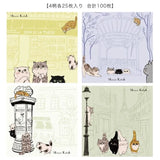 Living with a cozy cat, lazily sleeping, pretending to read a book, just walking. The cats don't try to convey anything, just simply existing and doing things that are seriously incomprehensible. The world softens a little and is colored with the gentle touch of these cats. This series depicts cats blending into such daily life.