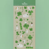Shooley Lucky Clover Sticker Sheet

Clear vinyl sticker sheet. Each sheet comes with a backing card. Sticker material is water resistant.