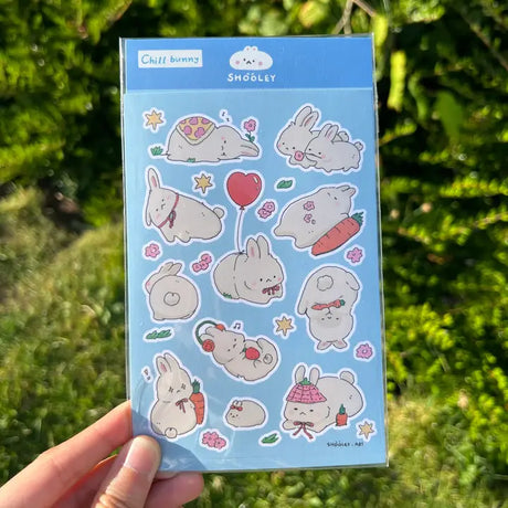 Matte vinyl sticker sheet
Size: ~ 4 x 6 inches (10cm x 15cm) backing card 4 x 6.7 inch.