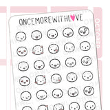 Silly face emojis! We have 7 other sheets with different designs too!

