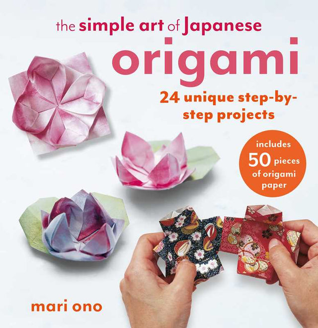 Discover TRUE JAPANESE DESIGN with 24 BEAUTIFUL paper projects, designed by BESTSELLING author Mari Ono, with 50 sheets of origami paper included.

IDEAL FOR BEGINNNERS: each project features clear STEP-BY-STEP images and EASY-TO-FOLLOW instructions.

Tokyo-born Mari Ono introduces you to the top Japanese origami techniques, teaching you how to understand and use paper authentically to make beautiful gifts, decorations, and more. Plus, the 50 pieces of gorgeous origami paper included mean you can get starte