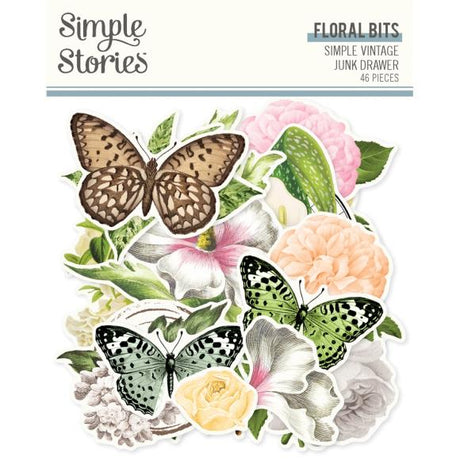 Enjoy a pack of 46 different die cut ephemeras inspired by flowers and nature to add an elegant touch to all your journal pages. Suitable for junk journaling, scrapbooking, and more creative arts!
