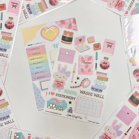 Simply Gilded Sticker Sheet - Little Craft Fest 2026 Exclusive

Celebrate the magic of Little Craft Fest with this limited‑edition sticker sheet from Simply Gilded. Designed exclusively for the fest event, this sheet features the signature elegance and charm the brand is known for—perfect for collectors and everyday planners alike.