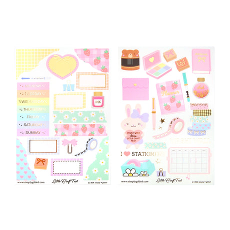 Simply Gilded Sticker Sheet - Little Craft Fest 2026 Exclusive
