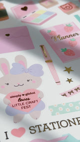 Simply Gilded Sticker Sheet - Little Craft Fest 2026 Exclusive