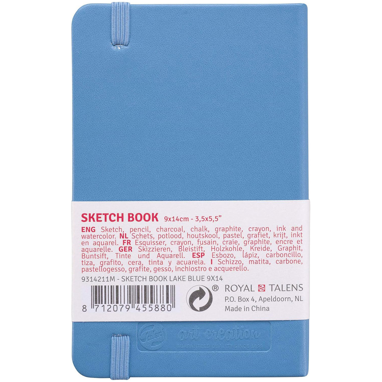 Sketch Book 3.5" x 5.5" Lake Blue