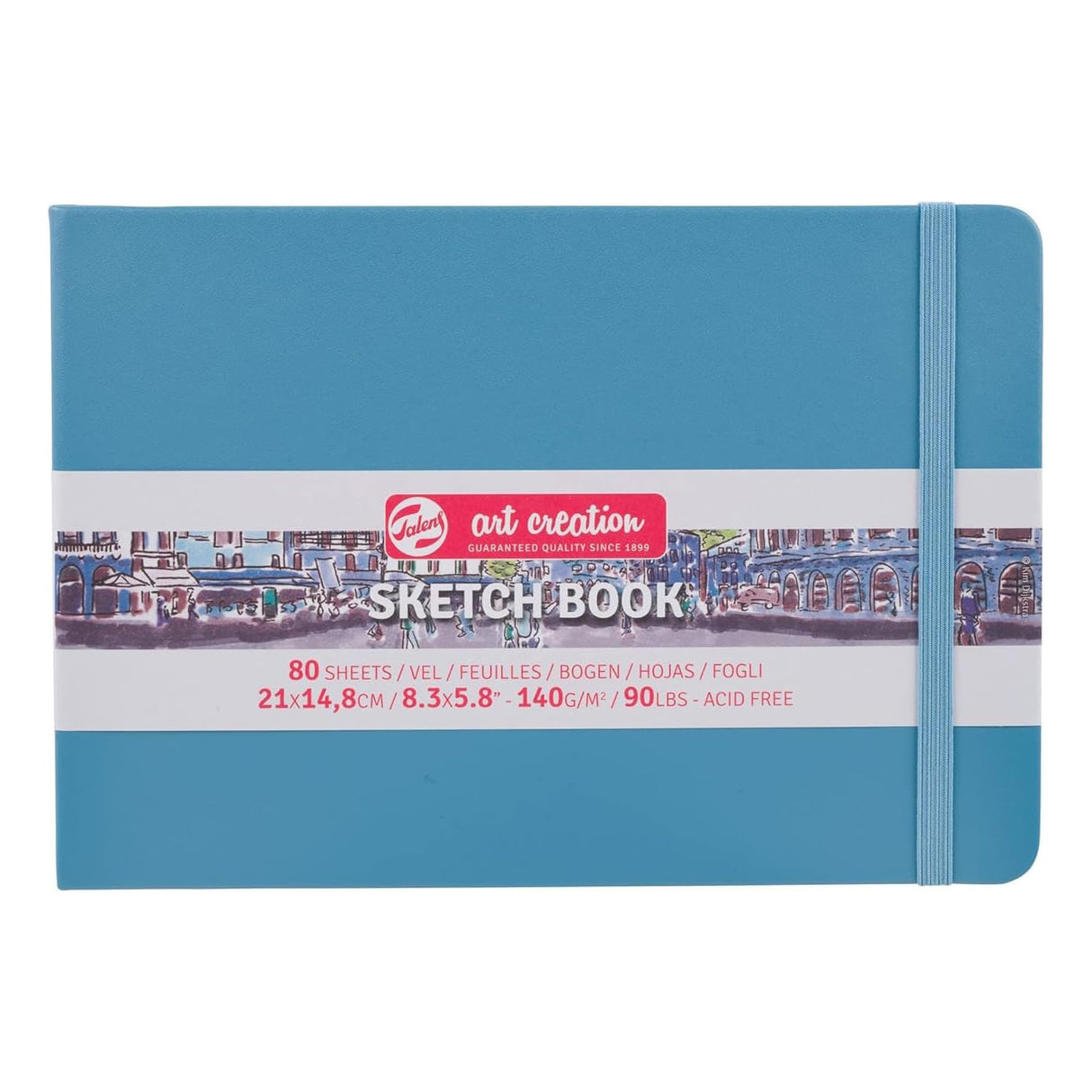 Cuaderno de bocetos 8,2" x 5,8" azul lago