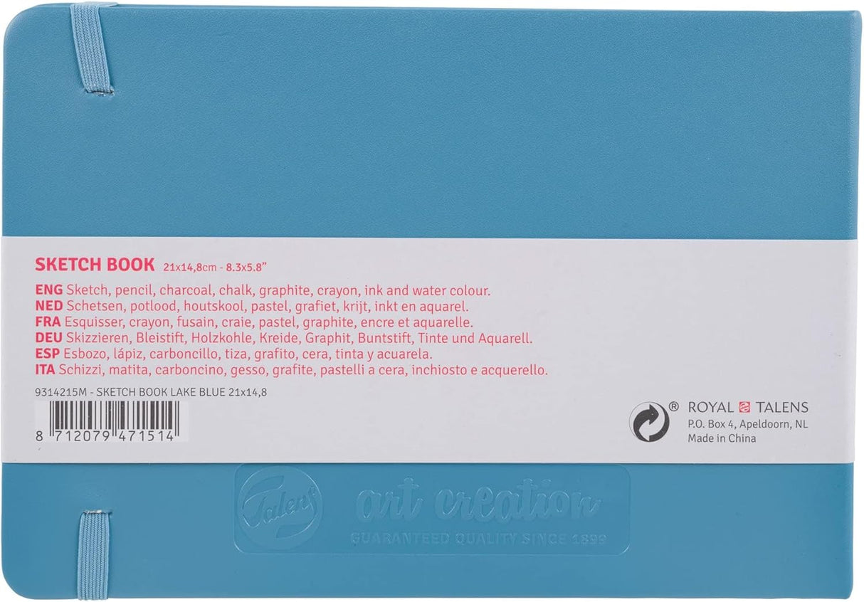 Cuaderno de bocetos 8,2" x 5,8" azul lago