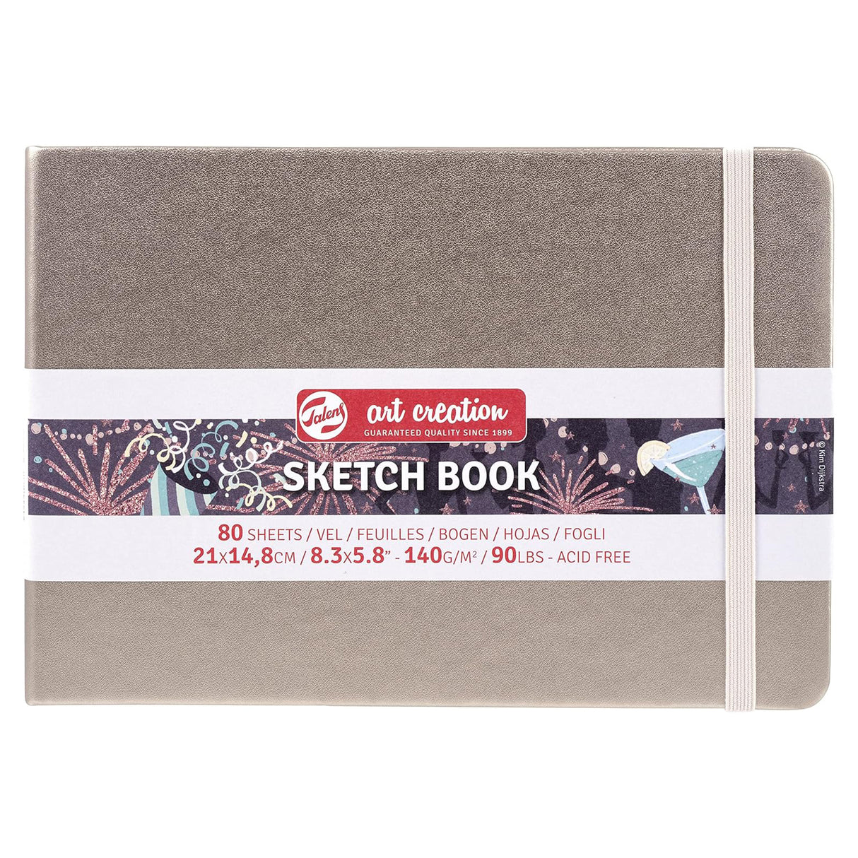 Sketch Book 8.3" x 5.8" Pink Champagne