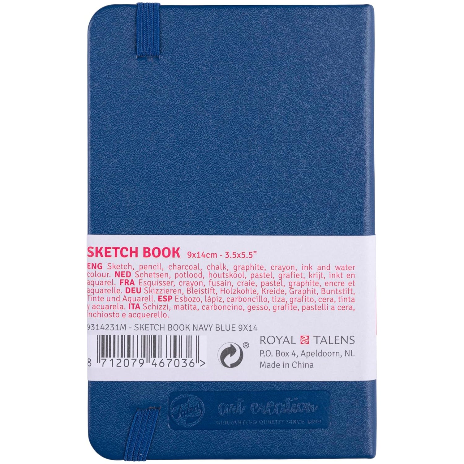 Sketch Book 3.5" x 5.5" Navy Blue