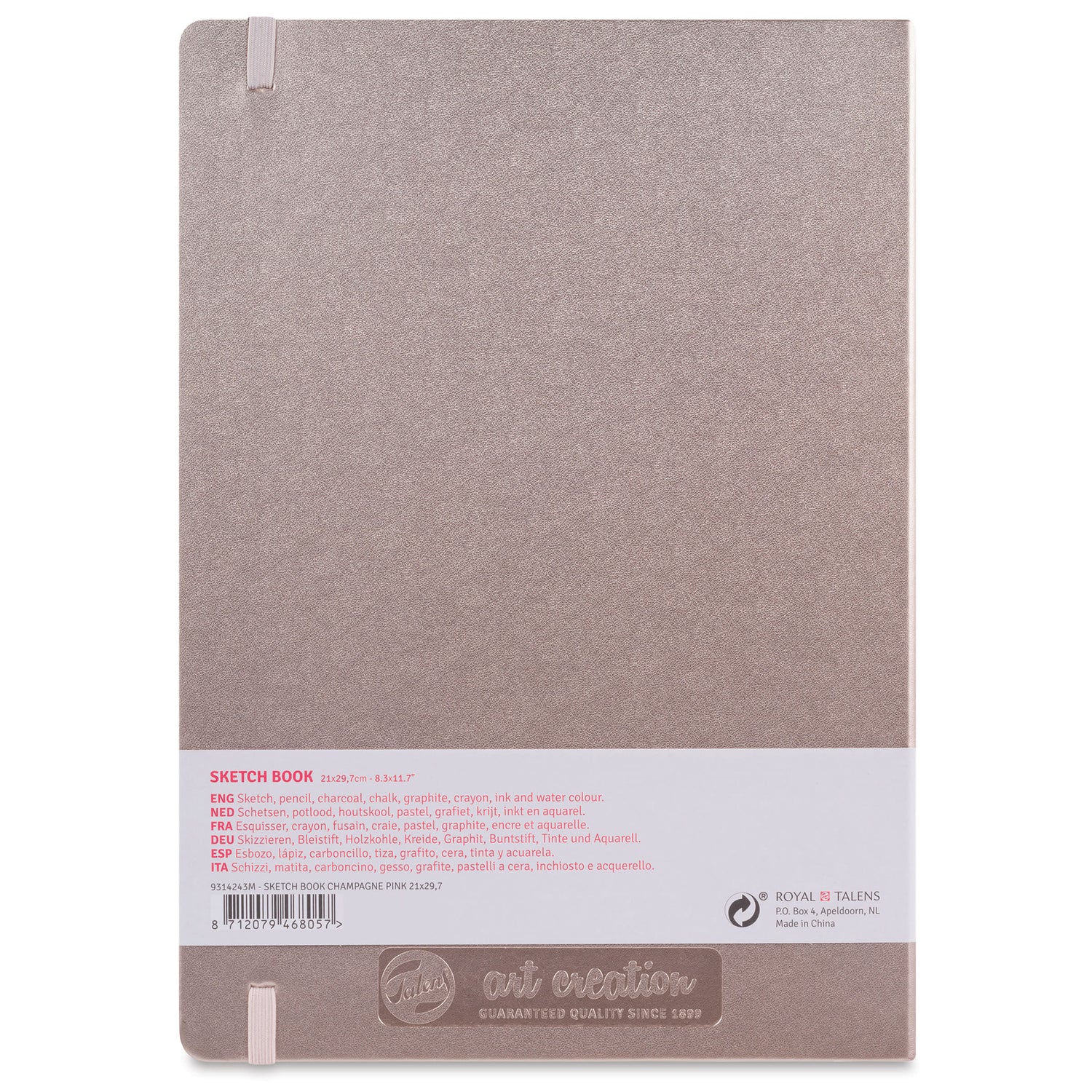 Sketch Book 8.3" x 11.7" Pink Champagne