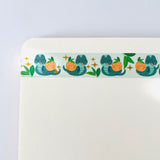 Snake with Lucky Oranges Gold Foil Washi Tape