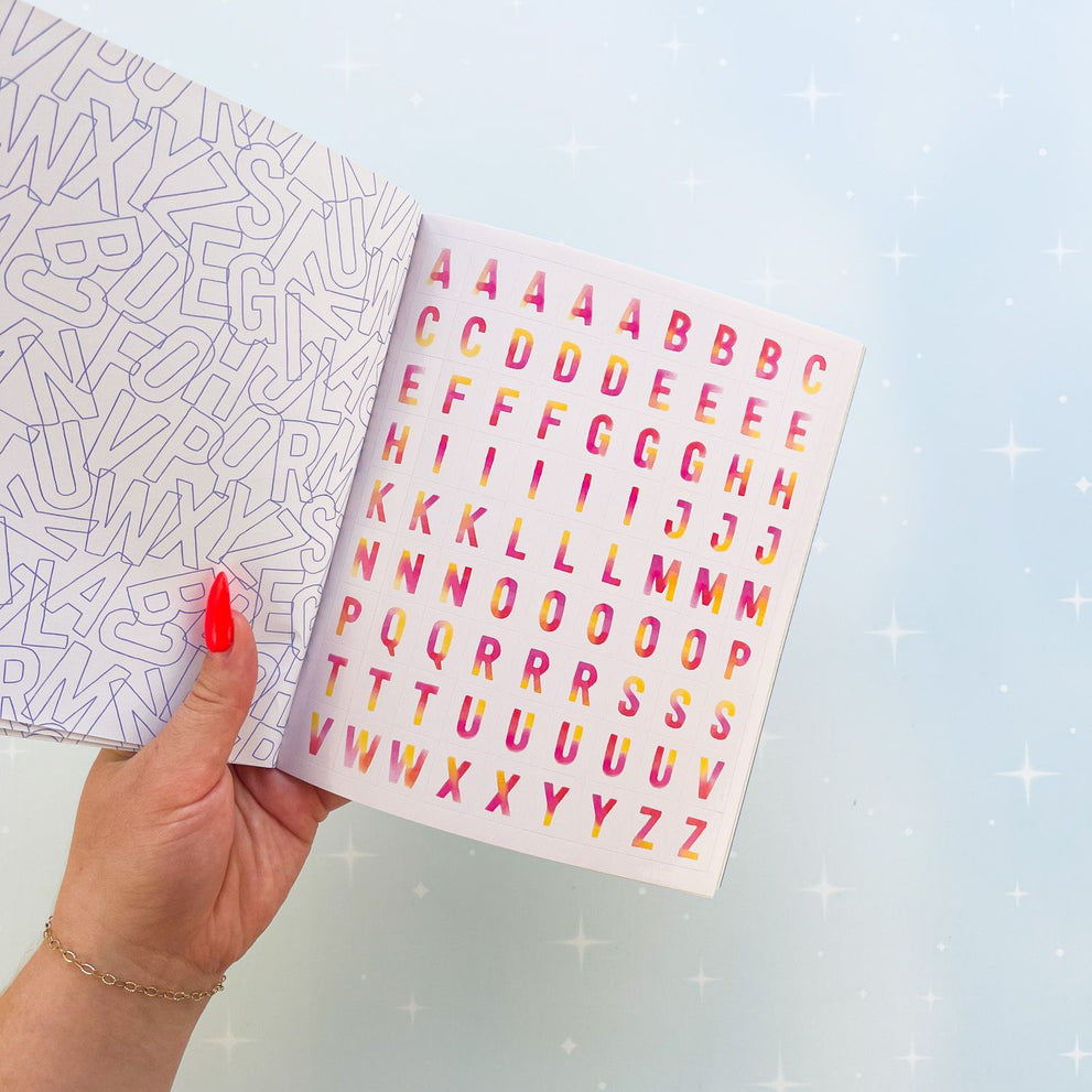 So. Many. Letter Stickers. Pipsticks Sticker Book