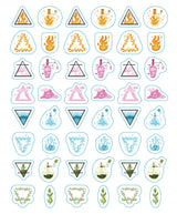 So. Many. Astrology Stickers. features 2,565 fun and trendy stickers that celebrate all zodiac signs. What's your zodiac sign? And how about your moon and rising signs? This magical sticker book will help you sticker all the things with your iconic personality traits (Aries = ambitious), empowering phrases (If you want it done right, ask a Taurus), and compatibility (Libra ♥ Gemini), plus cute symbols, constellations, and more. All perfect for decorating notes and birthday cards, planners, and journals.