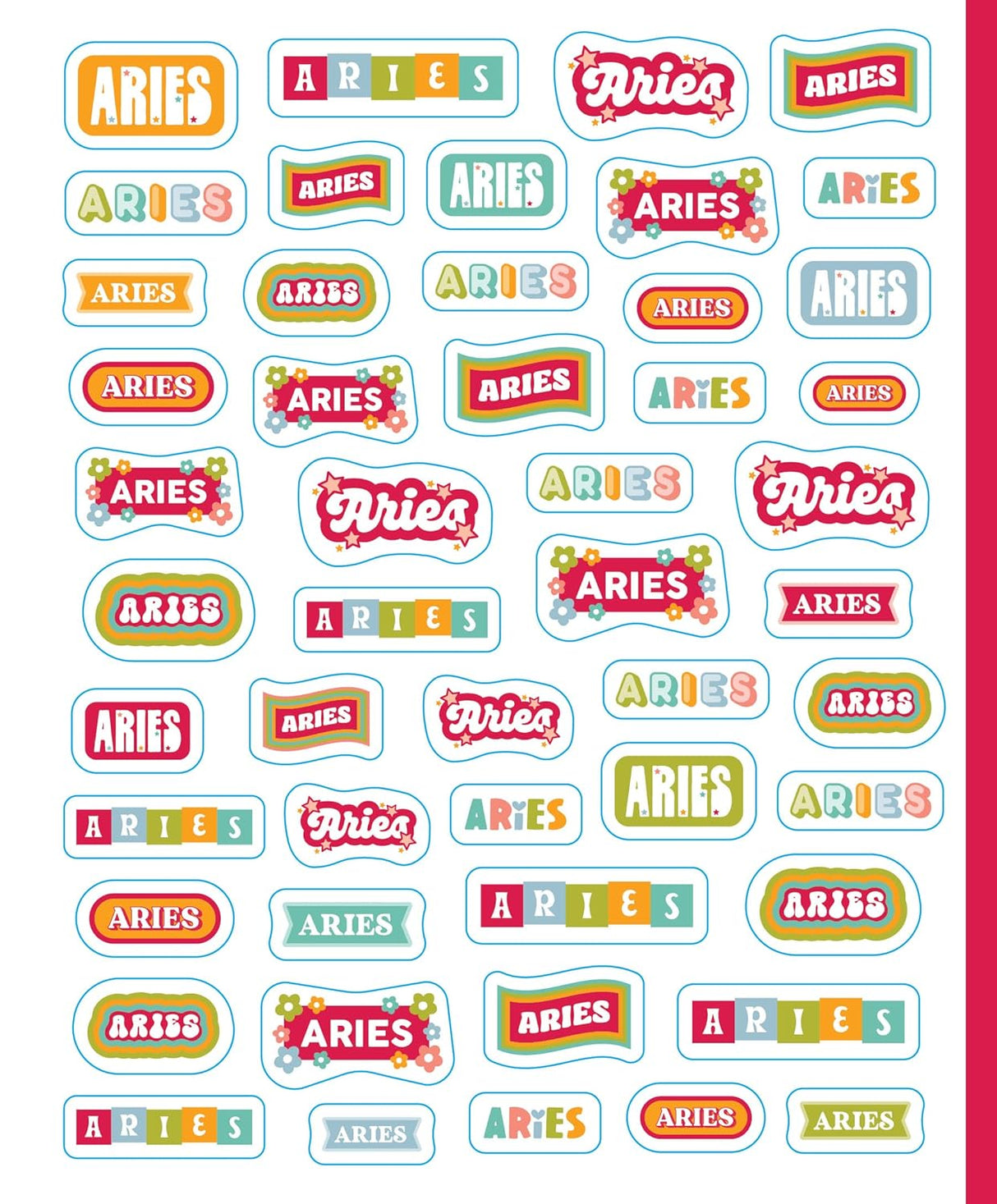 So. Many. Astrology Stickers. features 2,565 fun and trendy stickers that celebrate all zodiac signs. What's your zodiac sign? And how about your moon and rising signs? This magical sticker book will help you sticker all the things with your iconic personality traits (Aries = ambitious), empowering phrases (If you want it done right, ask a Taurus), and compatibility (Libra ♥ Gemini), plus cute symbols, constellations, and more. All perfect for decorating notes and birthday cards, planners, and journals.