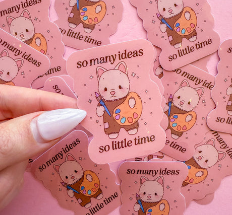 For all my friends with hobbies and ideas but no time to work on them. The sticker is made of high-quality vinyl and is weatherproof, so it can be used on any surface.

2.5inch Waterproof Sticker