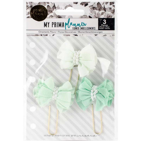 Soft Mint My Prima Planner Clips