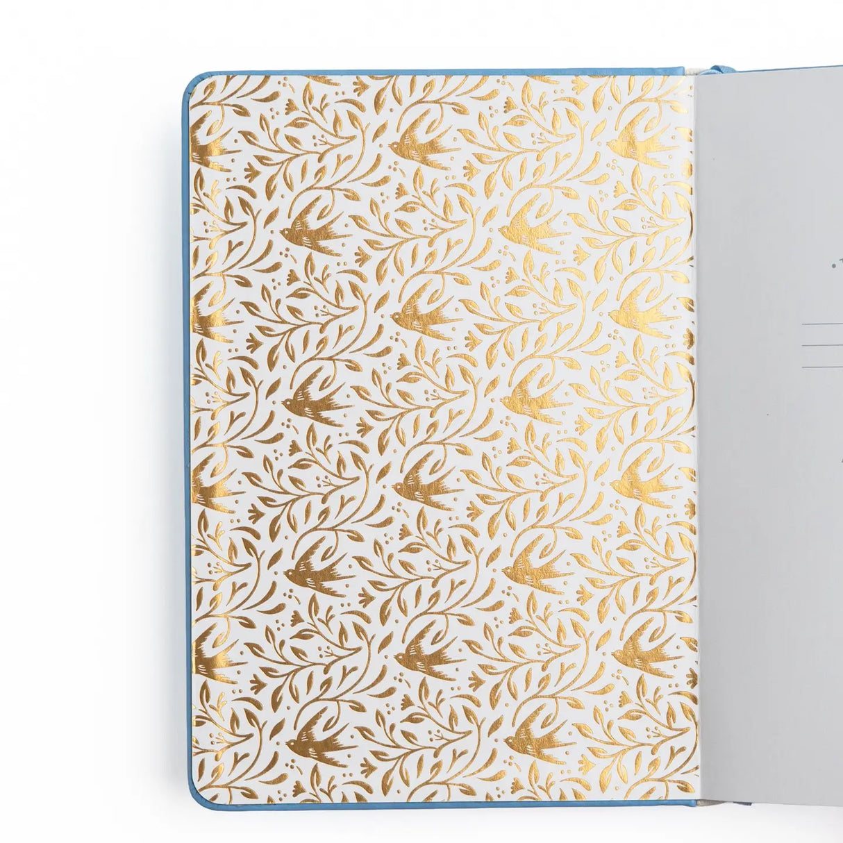 Archer and Olive A5 Notebook: Songbird in Blue Dot Grid