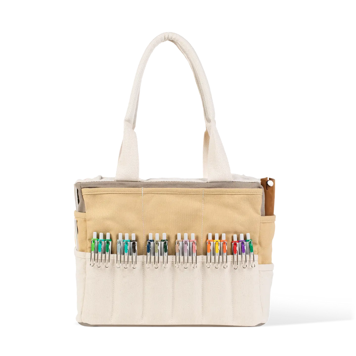 Soolla Studio Artist Bag - Driftwood

Your art is bold. Your bag should be too. The world's most loved art supply bag, pottery tool bag &amp; knitting project bag – backed by over 10,000 global artists!

✌️ 15 stunning colors ✌️

🌈 Over 30 Pockets Of Varying Sizes

🌈 Slanted Skinny Pockets : For your most-loved tools that beg for your attention (carving tools, knitting needles, crochet hooks

🌈&nbsp;Large Interior Storage + 2 interior pockets: Perfect for carrying glazes, knitting yarn, crochet supplies,