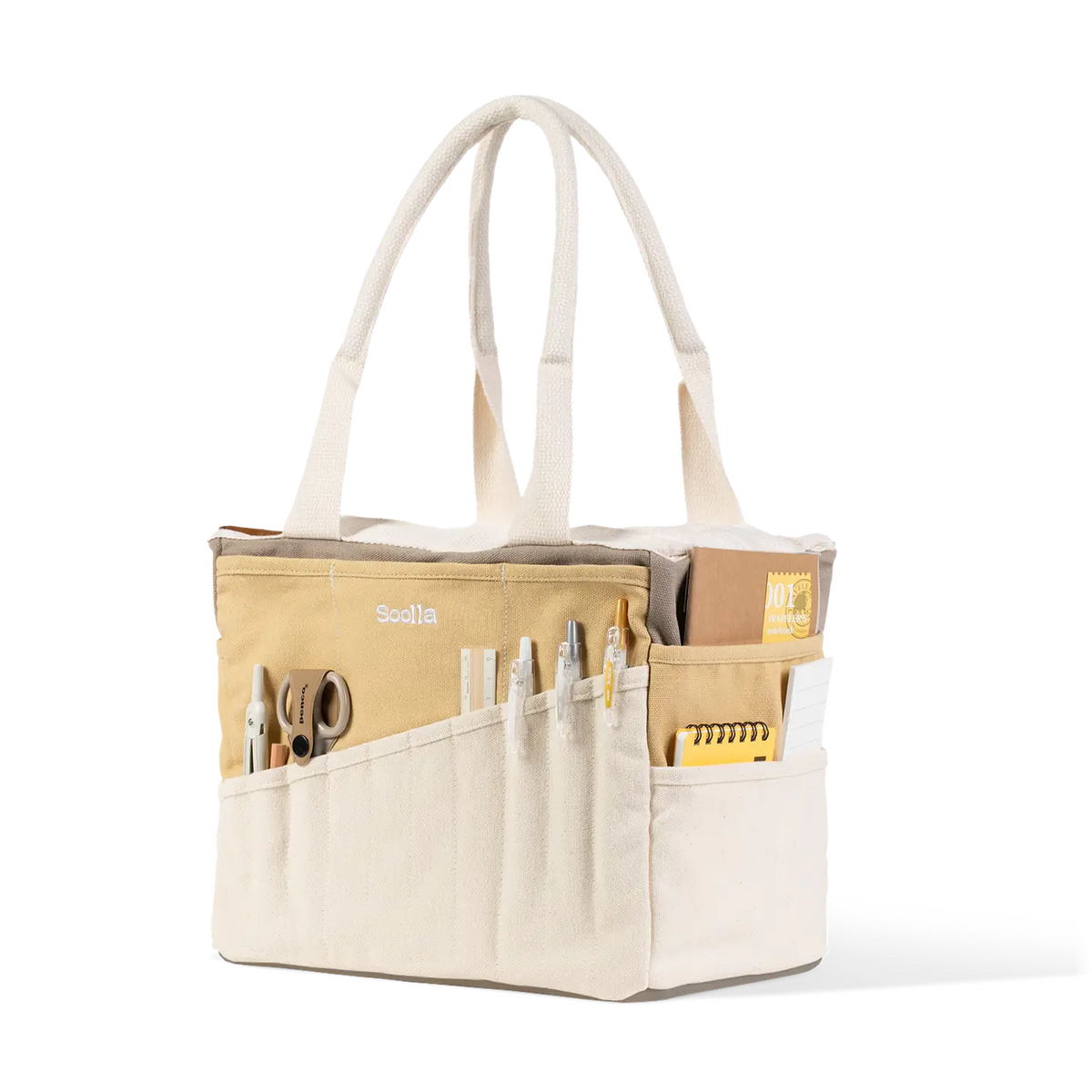 Soolla Studio Artist Bag - Driftwood

Your art is bold. Your bag should be too. The world's most loved art supply bag, pottery tool bag &amp; knitting project bag – backed by over 10,000 global artists!

✌️ 15 stunning colors ✌️

🌈 Over 30 Pockets Of Varying Sizes

🌈 Slanted Skinny Pockets : For your most-loved tools that beg for your attention (carving tools, knitting needles, crochet hooks

🌈&nbsp;Large Interior Storage + 2 interior pockets: Perfect for carrying glazes, knitting yarn, crochet supplies,