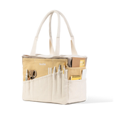 Soolla Studio Artist Bag - Driftwood

Your art is bold. Your bag should be too. The world's most loved art supply bag, pottery tool bag &amp; knitting project bag – backed by over 10,000 global artists!

✌️ 15 stunning colors ✌️

🌈 Over 30 Pockets Of Varying Sizes

🌈 Slanted Skinny Pockets : For your most-loved tools that beg for your attention (carving tools, knitting needles, crochet hooks

🌈&nbsp;Large Interior Storage + 2 interior pockets: Perfect for carrying glazes, knitting yarn, crochet supplies,