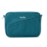 Front layout: 8 slanted pockets + 3 directly behind
Interior: Main compartment fits an A5 notebook; two open compartments on each wall
Back panel: 3 wide exterior pockets + one full-length slip pocket&nbsp;
Quick-drying duck canvas — sturdy, breathable, and machine-washable
Convertible design — hooks for your own strap or a Soolla strap (coming soon)&nbsp;
Structured silhouette — holds its shape even when lightly packed
Full-width YKK zipper — smooth and durable
Compact profile — fits inside larger bags or 