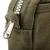 Features &amp; Specs

Front layout: 8 slanted pockets + 3 directly behind
Interior: Main compartment fits an A5 notebook; two open compartments on each wall
Back panel: 3 wide exterior pockets + one full-length slip pocket&nbsp;
Quick-drying duck canvas — sturdy, breathable, and machine-washable
Convertible design — hooks for your own strap or a Soolla strap (coming soon)&nbsp;
Structured silhouette — holds its shape even when lightly packed
Full-width YKK zipper — smooth and durable
Compact profile — fits 