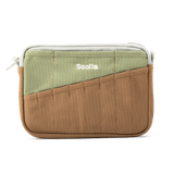 Features &amp; Specs

Front layout: 8 slanted pockets + 3 directly behind
Interior: Main compartment fits an A5 notebook; two open compartments on each wall
Back panel: 3 wide exterior pockets + one full-length slip pocket&nbsp;
Quick-drying duck canvas — sturdy, breathable, and machine-washable
Convertible design — hooks for your own strap or a Soolla strap (coming soon)&nbsp;
Structured silhouette — holds its shape even when lightly packed
Full-width YKK zipper — smooth and durable
Compact profile — fits 