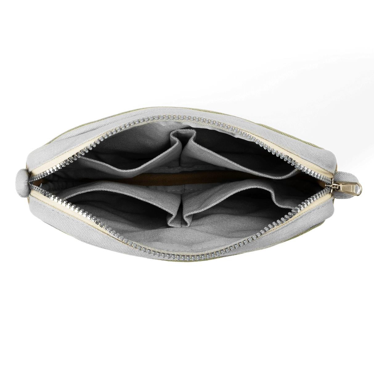 Features &amp; Specs

Front layout: 8 slanted pockets + 3 directly behind
Interior: Main compartment fits an A5 notebook; two open compartments on each wall
Back panel: 3 wide exterior pockets + one full-length slip pocket&nbsp;
Quick-drying duck canvas — sturdy, breathable, and machine-washable
Convertible design — hooks for your own strap or a Soolla strap (coming soon)&nbsp;
Structured silhouette — holds its shape even when lightly packed
Full-width YKK zipper — smooth and durable
Compact profile — fits 