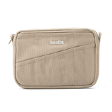 Features &amp; Specs

Front layout: 8 slanted pockets + 3 directly behind
Interior: Main compartment fits an A5 notebook; two open compartments on each wall
Back panel: 3 wide exterior pockets + one full-length slip pocket&nbsp;
Quick-drying duck canvas — sturdy, breathable, and machine-washable
Convertible design — hooks for your own strap or a Soolla strap (coming soon)&nbsp;
Structured silhouette — holds its shape even when lightly packed
Full-width YKK zipper — smooth and durable
Compact profile — fits 