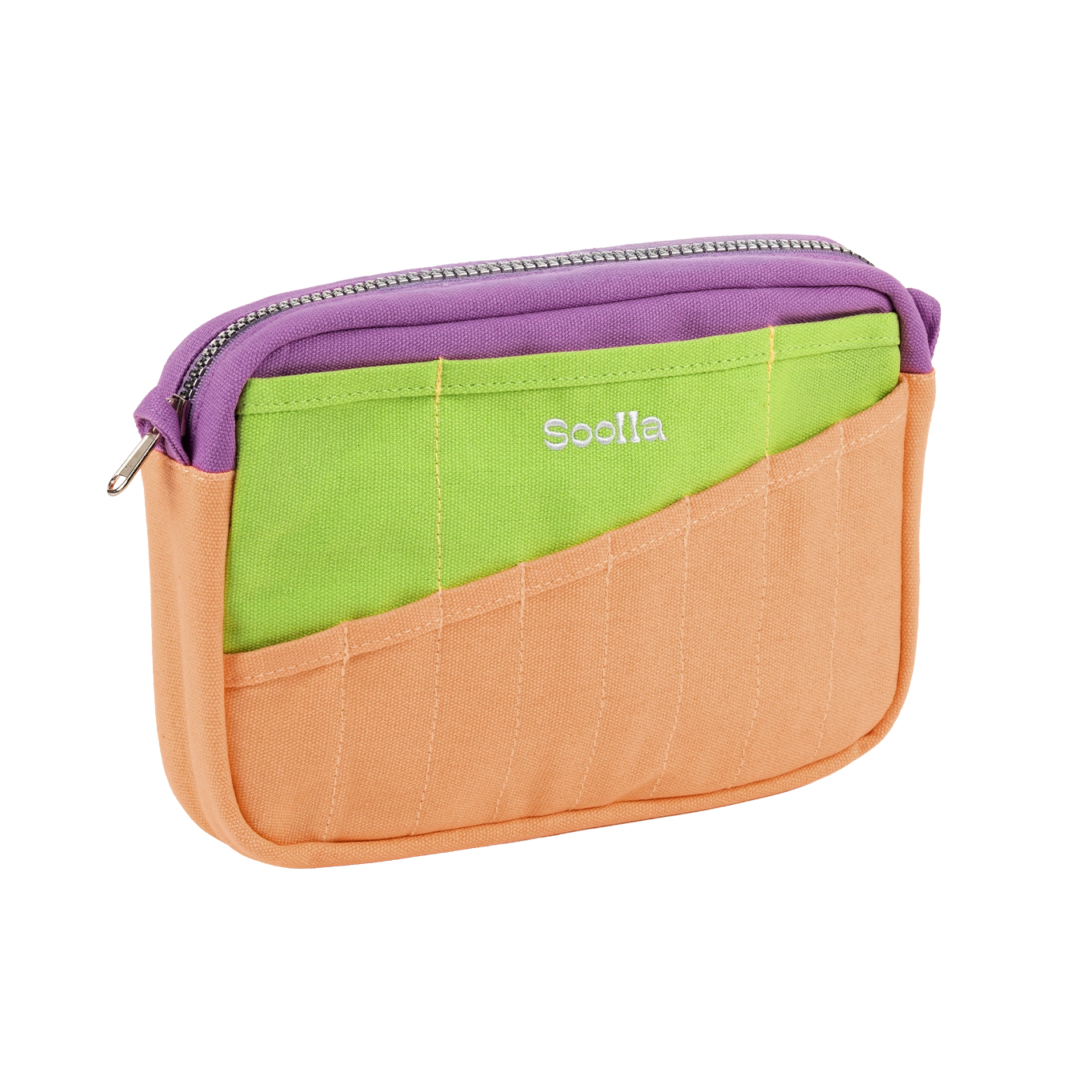 A compact carry-all pouch for artists, makers, and stationary lovers who appreciate a little order in their chaos. Structured enough to hold its form, soft enough to fit anywhere, and fully machine-washable for the days that get a little messy — your tools, pens, and creative essentials stay safe, visible, and ready wherever you go.

Inside, 20 pockets make space for art supplies, stationary essentials, and an A5 notebook, all secured by a smooth YKK zipper. Sized to fit within larger bags or carry on its o