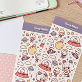 Cherry Rabbit Space Adventure Sticker