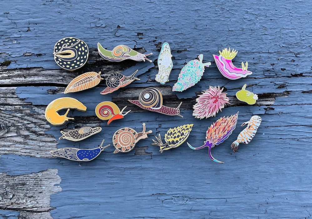 Spanish Shawl Nudibranch Enamel Pin