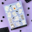 Meow Amor Creative Sparkle Ghost Cats Vinyl Sticker Sheet