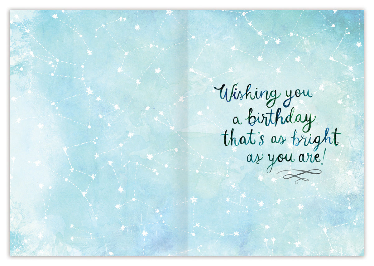 Inside Verse: Wishing you a birthday that's as bright as you are!