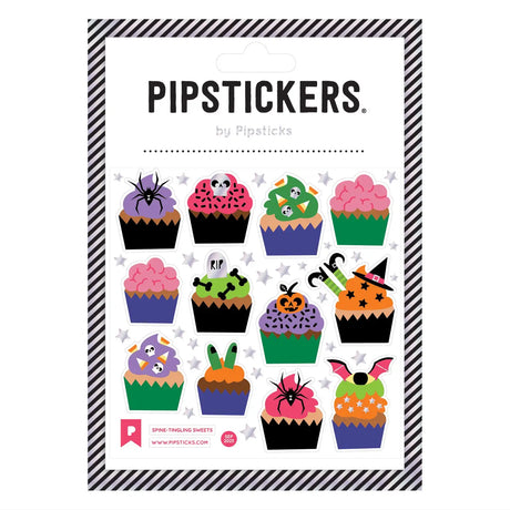 PipStickers are the PERFECT gift for the sticker lover in your life - even if it's you! These unique PVC designs with holographic silver foil accents come on a clear backing and cannot be found anywhere else.
Includes one 4" x 4" sheet of Spine-Tingling Sweets PipStickers and includes the Pipsticks manifesto.