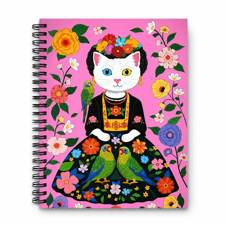 A cheerful, everyday notebook designed to brighten your workspace and spark creativity. Whether you’re journaling, planning, doodling, or organizing your day, it’s a delightful companion for home, school, or the office.

A-5 Spiral Notebook
5 3/4" x 8 1/4"
Sturdy double-spiral binding
Heavy Cover Stock with 3 layers of 400 gsm
160 ruled pages
Natural white text paper