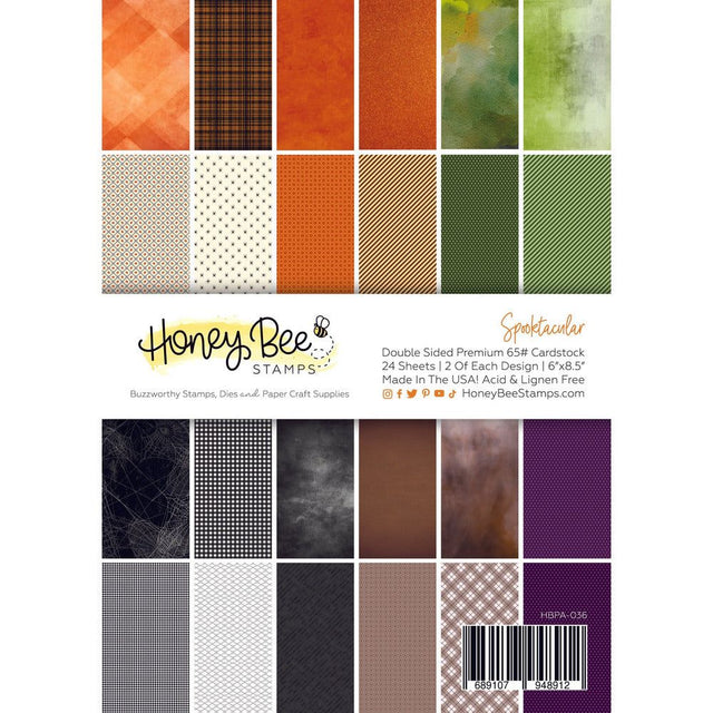 Add a spooky twist to your cards and paper crafts with our exclusive 6"x8.5" cardstock pads! This hauntingly fun paper pad features eerie backgrounds alongside beautiful watercolor patterns, perfect for a variety of creative projects. It includes 24 double-sided sheets with 24 coordinating designs, all printed on smooth satin finish 65# cover cardstock for a luxurious feel. Acid and lignin-free for lasting quality. Made with love in the USA!