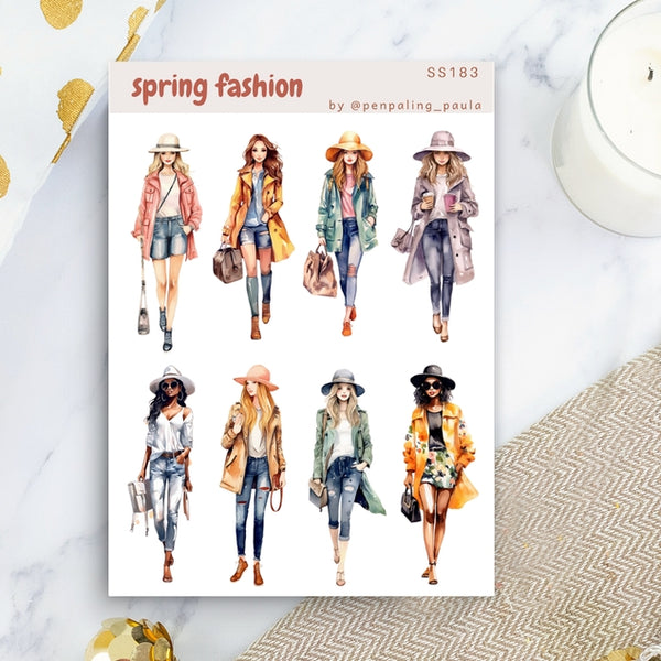 Spring Fashion Sticker Sheet