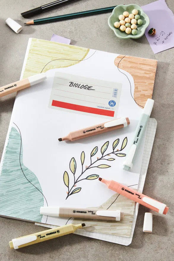 Highlighter STABILO swing cool NatureCOLORS - Pack of 6