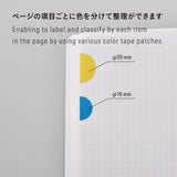 Stalogy Circular Masking Tape Patches 16mm - Shuffle Pale