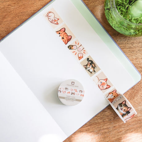 Tabby Cats Stamp Washi Tape Thousand Skies