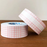 Stamp Marche Gingham Label Sticker Roll - Light Pink

Label stickers with Stamp Marche original designs.&nbsp;These are stickers originally for price tag applicators,now featuring a gingham check pattern!&nbsp;They can also be used to seal letters and envelopes, or as decorative materials for your planner. Fold them in half to use as index stickers or write or stamp them. Each pack contains 1,000 stickers with the same design, making them ideal for daily use or sharing.

Product Size: Approx. 55 x 21.6 mm i