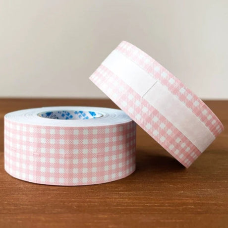 Stamp Marche Gingham Label Sticker Roll - Light Pink

Label stickers with Stamp Marche original designs.&nbsp;These are stickers originally for price tag applicators,now featuring a gingham check pattern!&nbsp;They can also be used to seal letters and envelopes, or as decorative materials for your planner. Fold them in half to use as index stickers or write or stamp them. Each pack contains 1,000 stickers with the same design, making them ideal for daily use or sharing.

Product Size: Approx. 55 x 21.6 mm i
