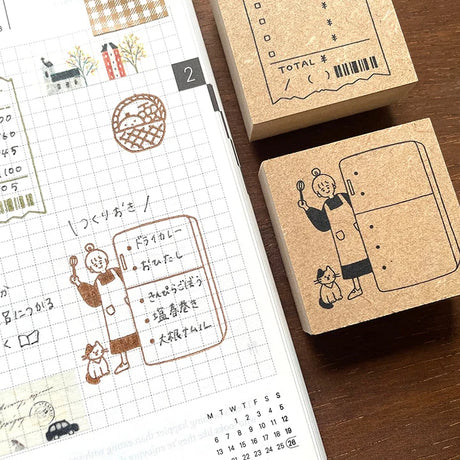 

Bring a touch of charm to your journaling with this adorable Peppoko wooden stamp from Stamp Marche. &nbsp;Featuring a cute refrigerator illustration, this stamp is perfect for decorating planners, diaries, scrapbooks, recipe journals, or everyday notes.


Each stamp is crafted with a solid wooden mount and high‑quality rubber, giving you crisp, clean impressions every time.&nbsp;



Stamp size: approx. 45 mm (H) x 45 mm (W)