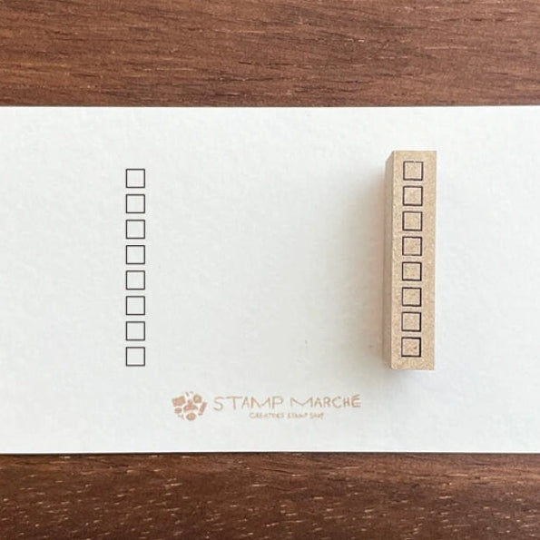 Stamp Marche Planner Check Box Wooden Stamp - Squares



Add a touch of charm to your daily planning with this beautifully crafted wooden stamp from Stamp Marche. Designed for journals, planners, and memos, this stamp is perfect for filling small spaces with neat checkboxes. It’s ideal for marking tasks, tracking habits, or adding a sweet decorative accent to any page. Made in Japan with high‑quality wood and rubber, it delivers crisp impressions and a delightful handmade feel.




Stamp size: approx. 27 mm
