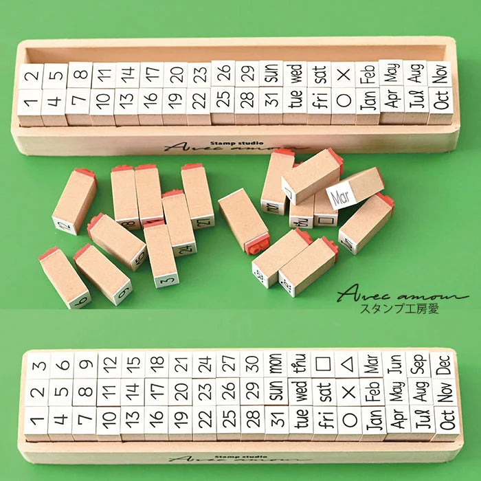 Stamp Studio Ai Letter Stamp Set for Planners - Days, Weeks and Months